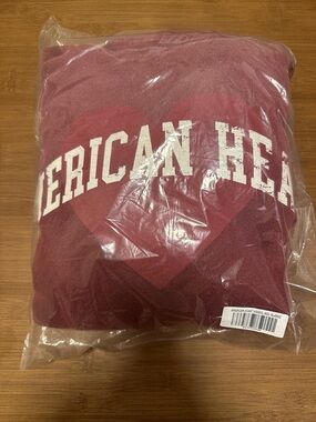 American Heart Maroon Heart Graphic Sweatshirt